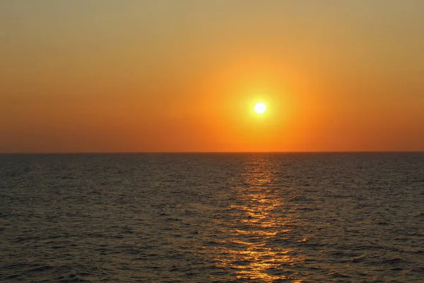 Barevný Západ Slunce Nad Egejským Mořem — Stock fotografie
