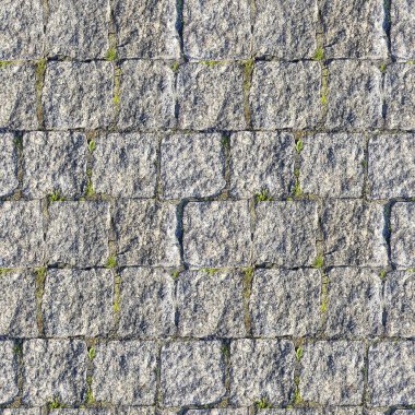 Beton causeway yol ve yeşil ot ile tasarımcılar için soyut seamless modeli