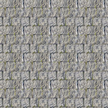 Beton causeway yol ve yeşil ot ile tasarımcılar için soyut seamless modeli