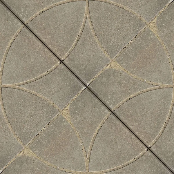 Ciment からコンクリートの土手道を持つデザイナーの抽象的なシームレス パターン — ストック写真