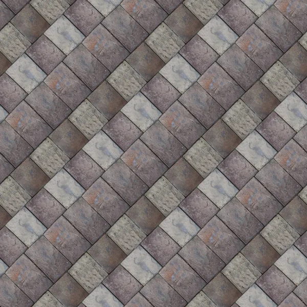 自然石のブロックから正面の壁を持つデザイナーの抽象的なシームレス パターン — ストック写真