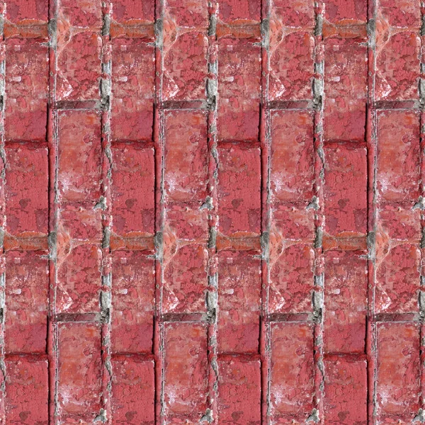 Seamles テクスチャ フラグメントの古い壁ひびの入ったメガブロック — ストック写真