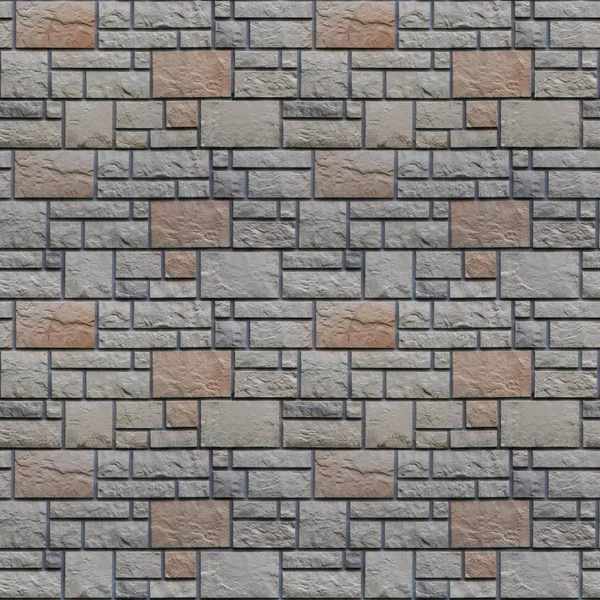 Taş dokulu duvar parçası ile Seamless modeli