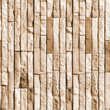 Kare taş bloklarla beton duvar parçası ile Seamless modeli