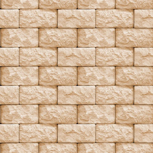 Kare içinde doğal taş bloklarla beton duvar parçası ile Seamless modeli