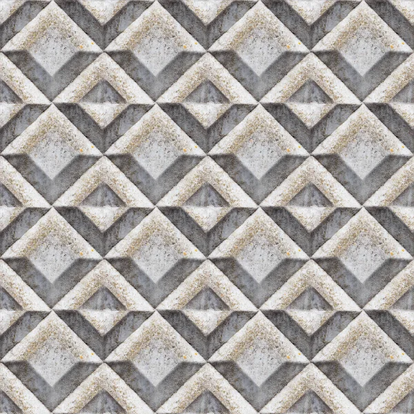 Tasarım kare dokulu süsleme ve paslı moss ile beton duvar parçası ile Seamless modeli