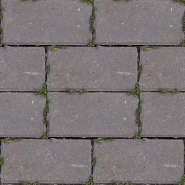 Beton causeway yol döşeme ile yeşil çim ile tasarımcılar için soyut seamless modeli