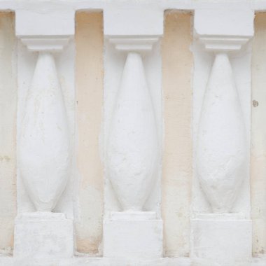 Dekor veya mat boyama için beyaz taş sütunlar ile Seamless modeli