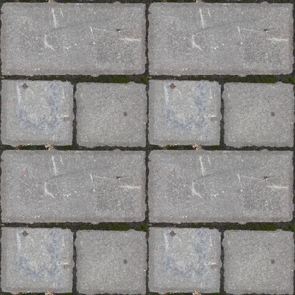 苔の壁タイルのコンクリートの土手道を持つデザイナーの抽象的なシームレス パターン — ストック写真