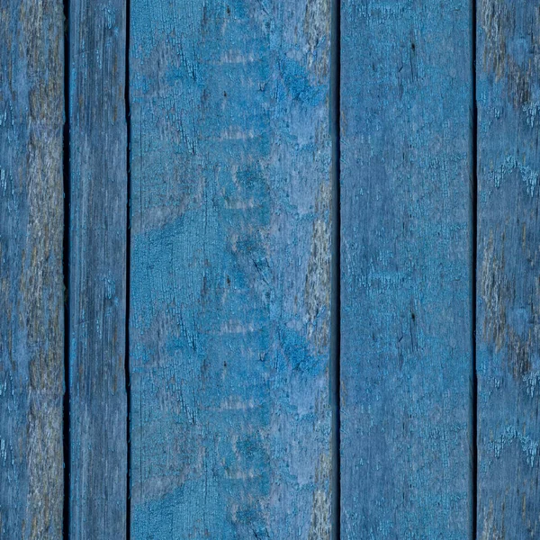 Motif photo vertical sans couture de clôture à partir de planches de bois bleu avec des fragments de corrosion. Peut utiliser pour des projets de design d'intérieur ou de jeu. Peut également être utilisé pour adv . — Photo