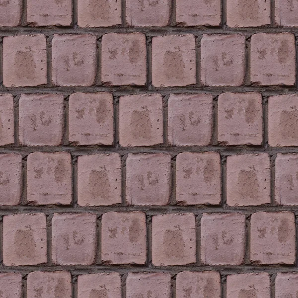 Seamless photo pattern of washed out pink brick wall. Suitable for town design or game development. — Stock Photo, Image