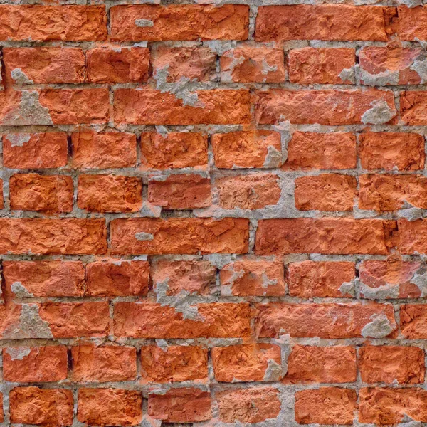 Seamless photo pattern of red broken blocks wall. May using for game development of for design projects.