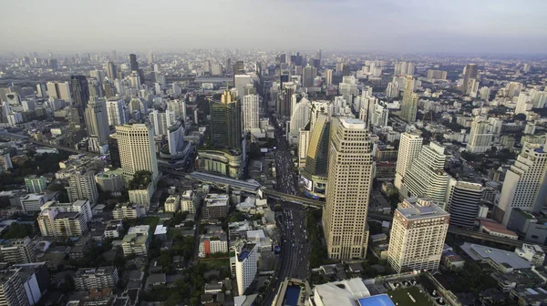 Bangkok Sukhumvit Üzerinde Aerial View. Tayland