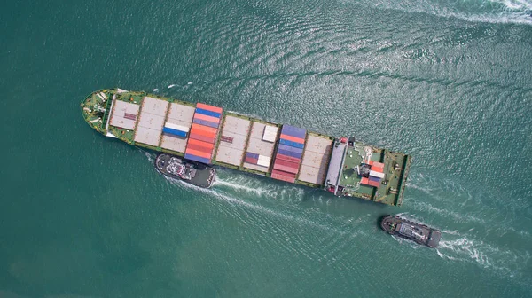 Vista Aérea Porto Laemchabang Chonburi Tailândia — Fotografia de Stock