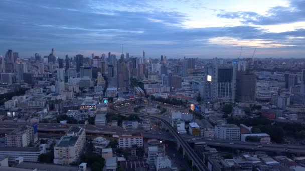 Bangkok Thailand Juli Bovenaanzicht Van Het Overwinnings Monument Tijdens Juli — Stockvideo