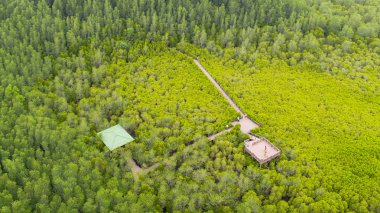 Thung Prong Thong havadan görünümü, Rayong, Tayland   