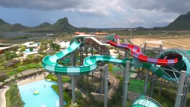 Pattaya Thaïlande Mars 2017 Parc Aquatique Ramayana Nouvelle Récréation Pattaya — Video