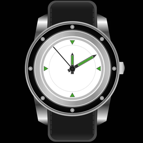 Reloj Muñeca Victona Ilustración Relojes Accesorios — Vector de stock