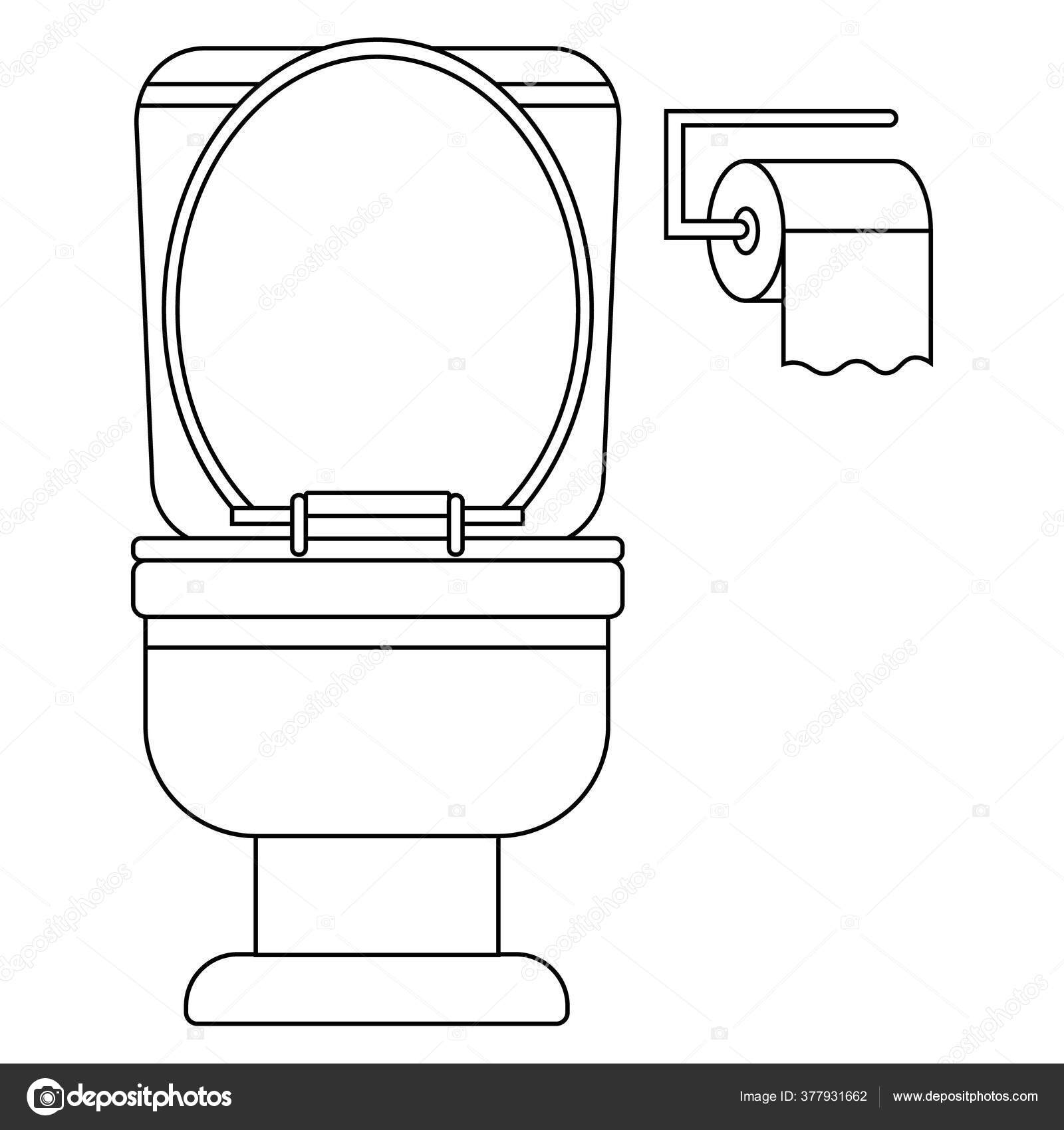 Simple Toilet Drawing
