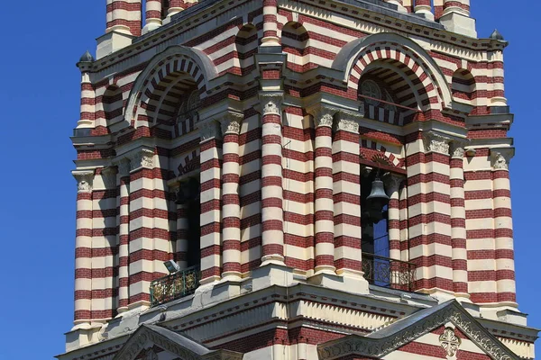 Bell tower of the Cathedral of the Annunciation in Kharkov. fragment.The Annunciation Cathedral (1901) in a sunny spring day in Kharkiv, Ukraine.