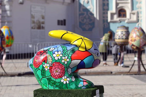 Kyiv Ucrania Abril 2018 Festival Pascua Kiev Plaza Sofiyvska Artistas — Foto de Stock