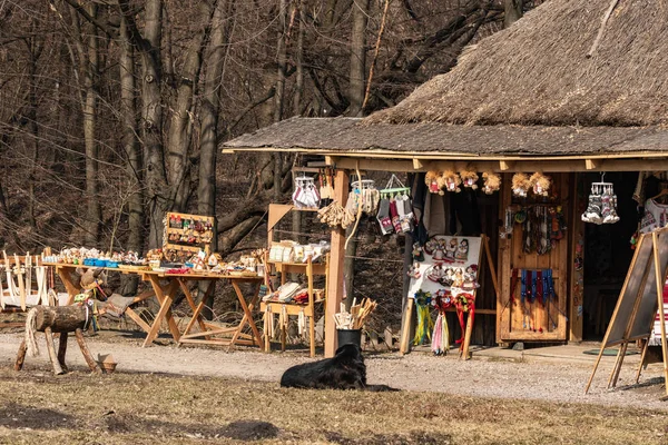 Kyjev Ukrajina Březen 2019 Veletrh Lidového Umění Pirogovo Prodej Vnitrostátních — Stock fotografie