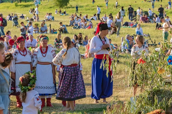 Kyjev Ukrajina Července 2019 Tradiční Každoroční Slovanský Svátek Ivana Kupaly — Stock fotografie