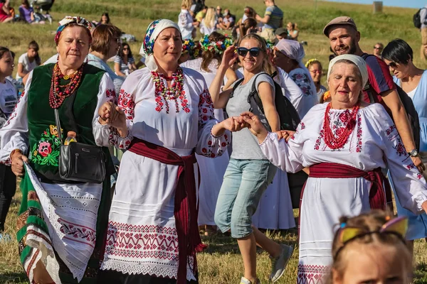 Kiev Ucraina Luglio 2019 Tradizionale Festa Slava Annuale Ivan Kupala — Foto Stock