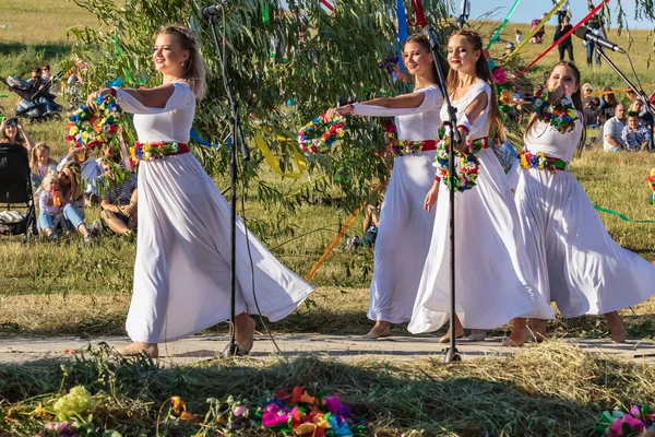 Kyjev Ukrajina Července 2019 Tradiční Každoroční Slovanský Svátek Ivana Kupaly — Stock fotografie