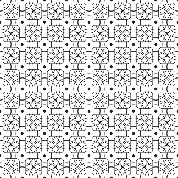 Elegante preto e branco monocromático padrão gráfico geométrico ilustração vetorial — Vetor de Stock