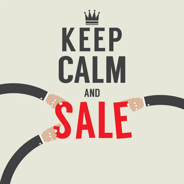 Keep Calm Sale Vector Illustration — Stock Vector