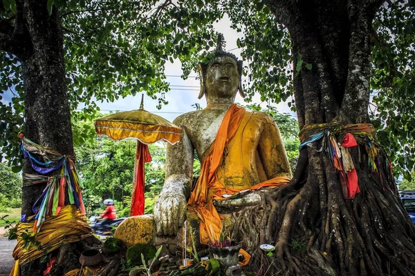 Buddha Nelle Arti Del Laos — Foto Stock