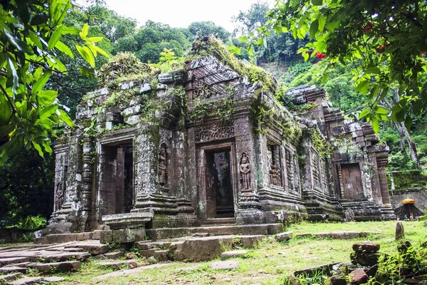 Wat Phu Est Site Patrimoine Mondial Temple Hindou Des Anciens Images De Stock Libres De Droits