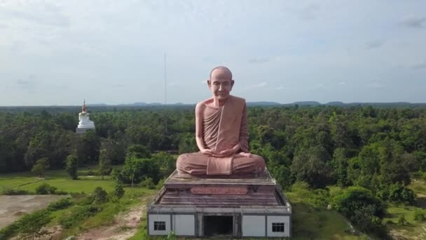 Image Luang Man Phurithatto Those Who Believe Buddhism Came Pay — Stock Video