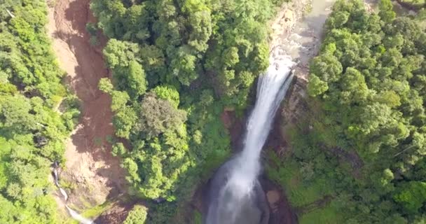 Tat Khot Waterval Een Van Watervallen Van Zuid Laos — Stockvideo