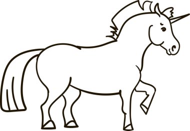 Sweet little unicorn vector