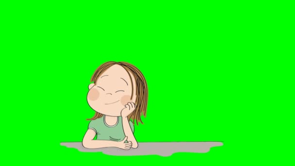 Small Cute Boy Daydreaming Imagining Something Original Hand Drawn Animation  — Stock Video © hancik #256945780