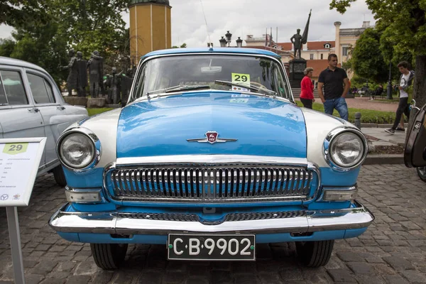 保加利亚索非亚 2018年5月19日 复古游行老复古或老式汽车或汽车 — 图库照片
