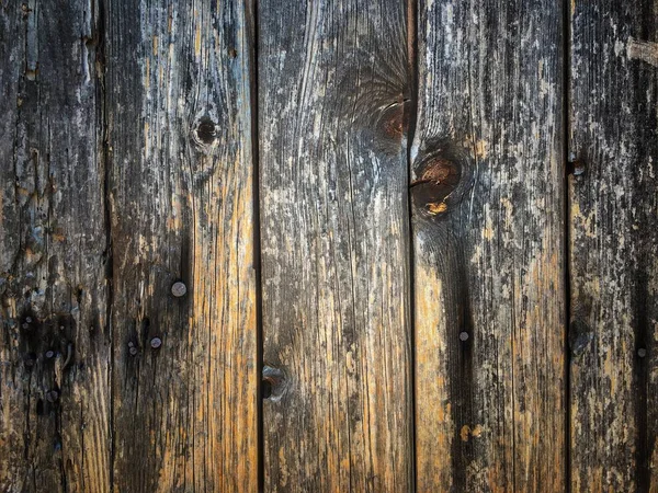 Eski boyalı ahşap duvar, doku veya arka plan, eski ahşap çit