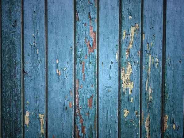 Régi Festett Fal Textúra Vagy Háttér Fából Készült Régi Kerítés — Stock Fotó