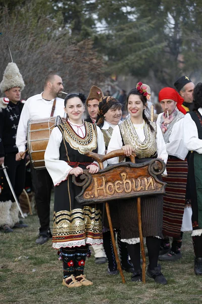 Festival de máscaras en Zemen, Bulgaria . — Foto de Stock
