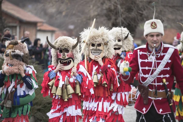 Zemen, Bulgaristan 'da Masquerade Festivali. — Stok fotoğraf