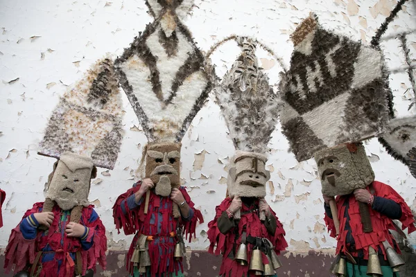 Festa de máscaras em Zemen, Bulgária . — Fotografia de Stock