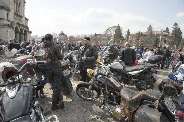 Offizielle Eröffnung der Motorradsaison im Sommer in Sofia, Bulgarien — Stockfoto