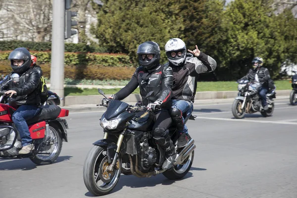 Abertura oficial da temporada de motos de verão em Sofia, Bulga — Fotografia de Stock