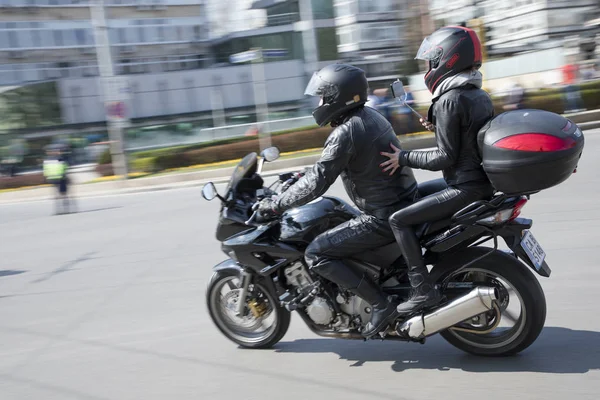 夏天摩托车季节的正式开头在索非亚, 保加利亚 — 图库照片