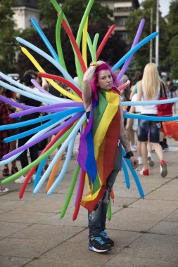 Sofia Pride. Geçit töreni, gökkuşağı.