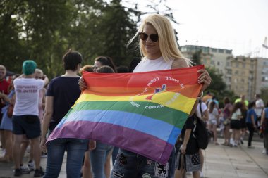 Sofia Pride. Geçit töreni, gökkuşağı.