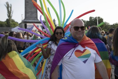 Sofia Pride. Geçit töreni, gökkuşağı.