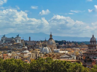 Roma 'nın havadan görünüşü, İtalya. 